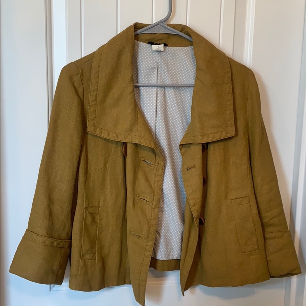 J crew mustard Brigitta jacket